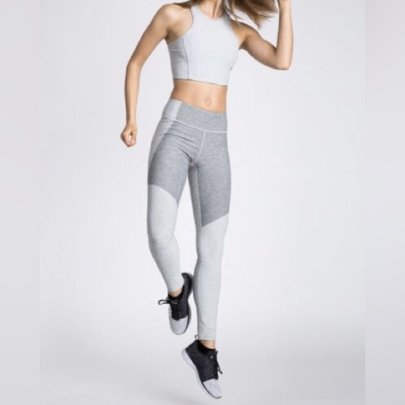 Outdoor voices grey full length leggings - Picture 1 of 8